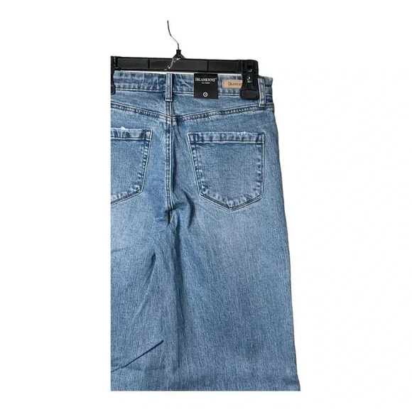 1331. BLANK NYC “SAY LESS” WIDE LEG DENIM JEANS SIZE 26 CROSS OVER BUTTON FLY - Picture 10 of 15